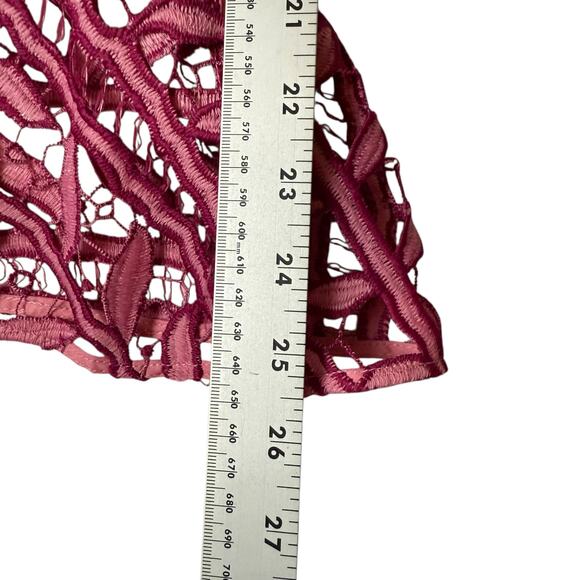 LA MAISON TALULAH Caprice Long-Sleeve Floral-Lace Short Dress NWT - Picture 7 of 8